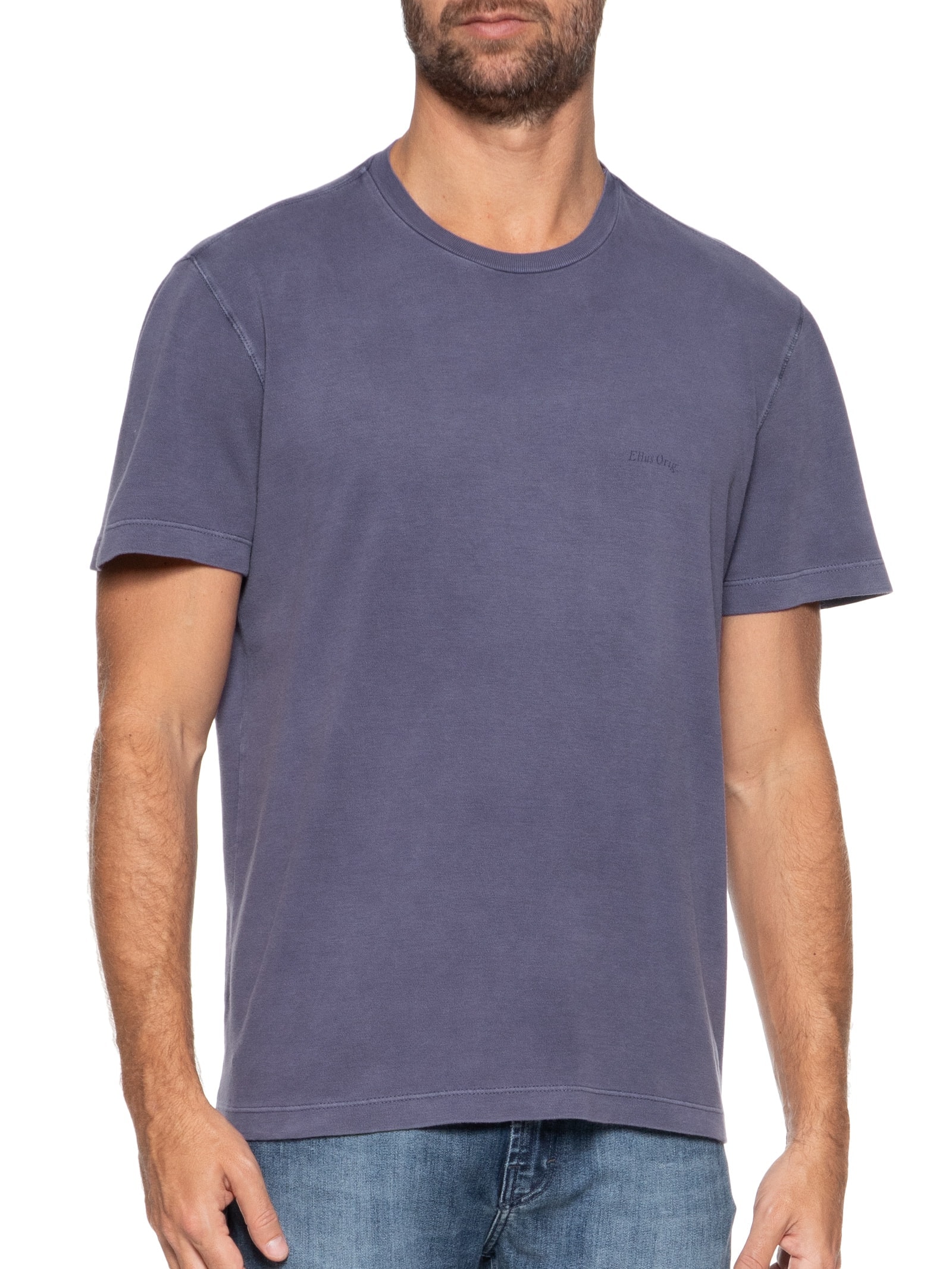 Camiseta Masculina Cotton Carmel Marble Class Roxo Ellus