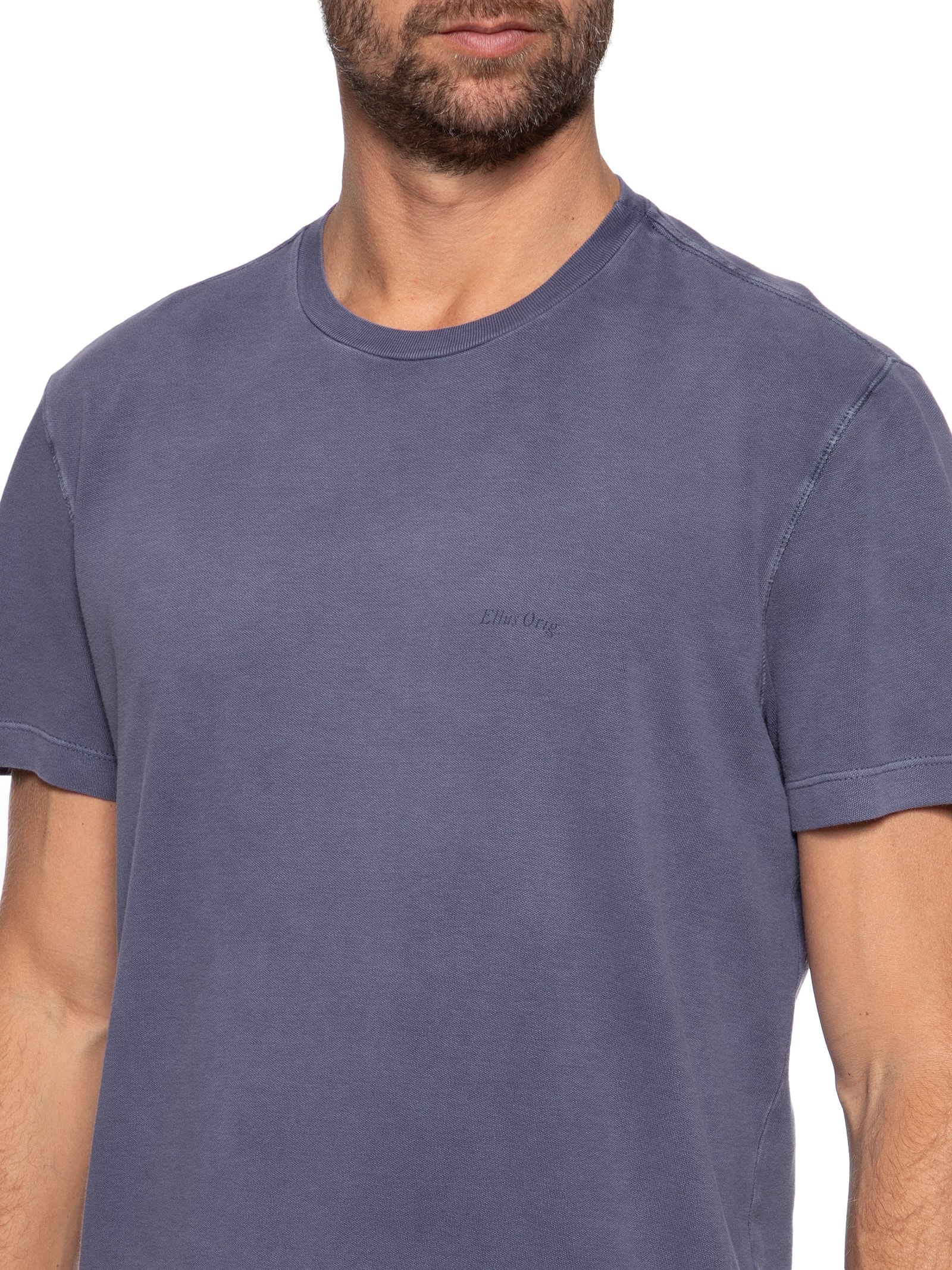 Camiseta Masculina Cotton Carmel Marble Class Roxo Ellus
