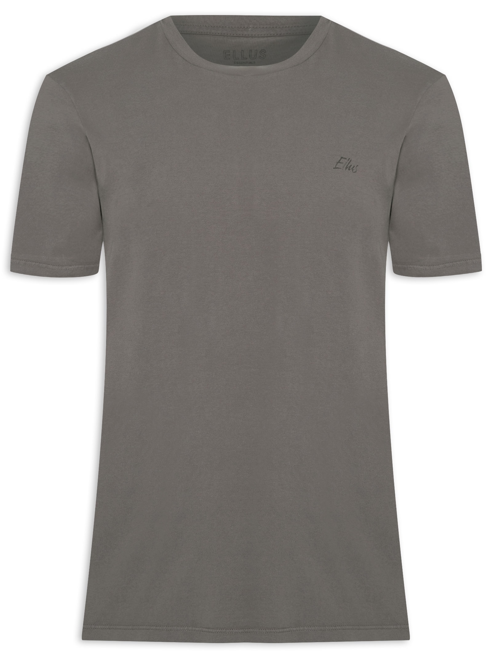 Camiseta Masculina Cotton Fine Aquarela Class Cinza Ellus