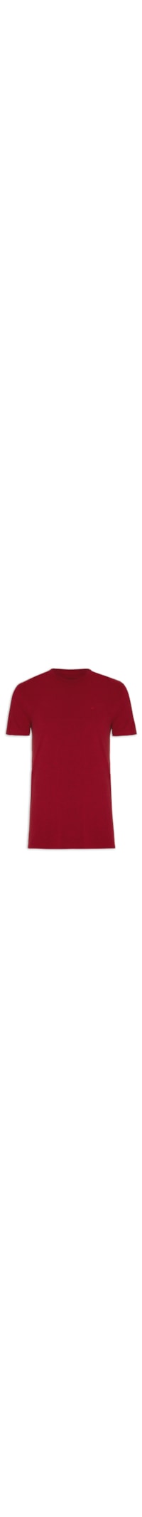 Camiseta Masculina Cotton Fine Easa Classic Manga Curta - Vermelho