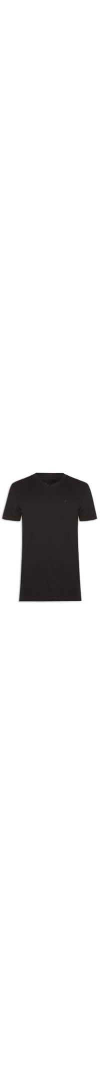 Camiseta Masculina Cotton Fine Easa Classic V - Preto