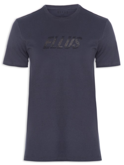 Camiseta Masculina Cotton Fine Ellus Dots Classic Mc - Cinza