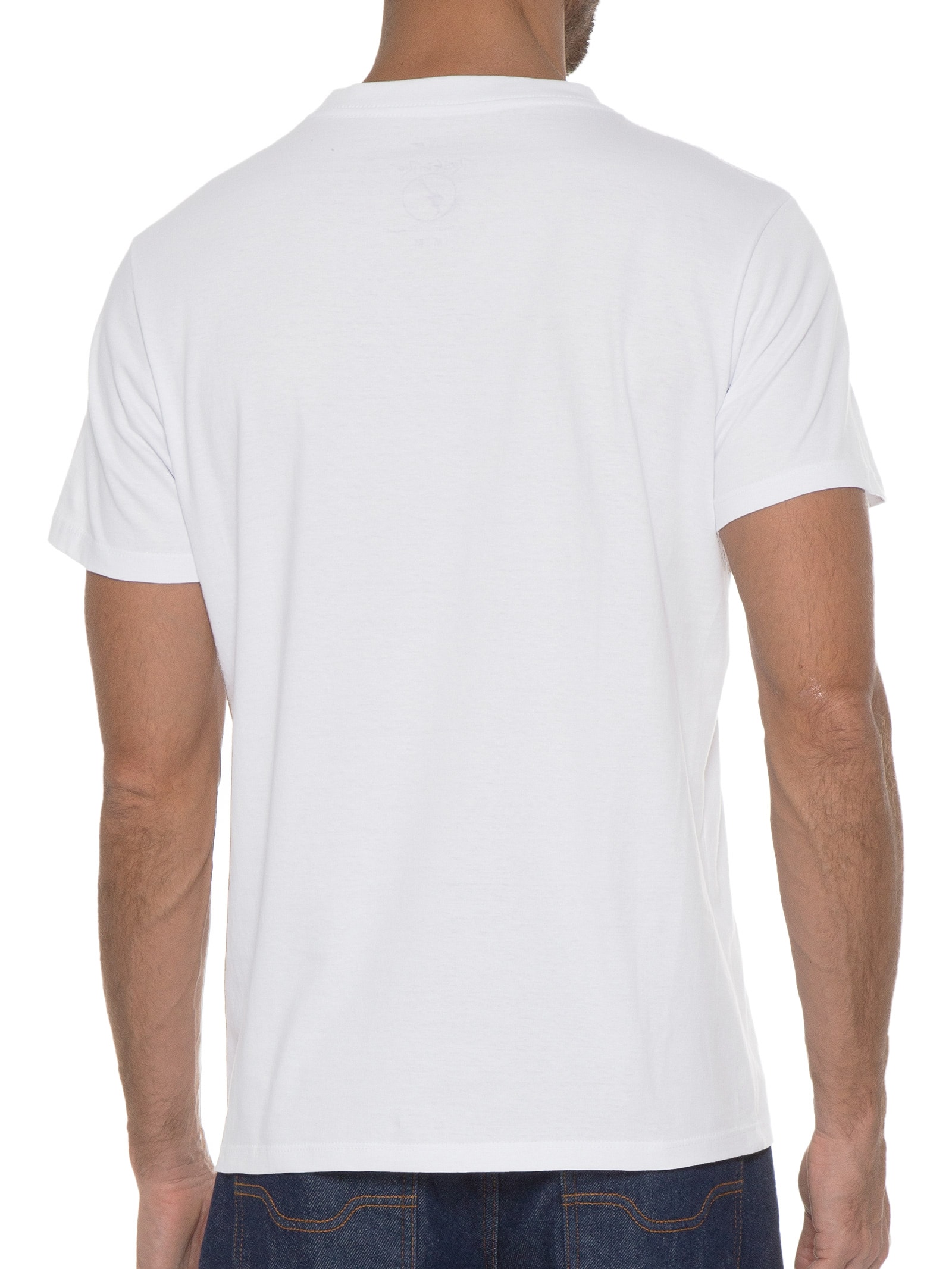 Camiseta Masculina Cotton Fine Guitarist Rock Class Branco Ellus