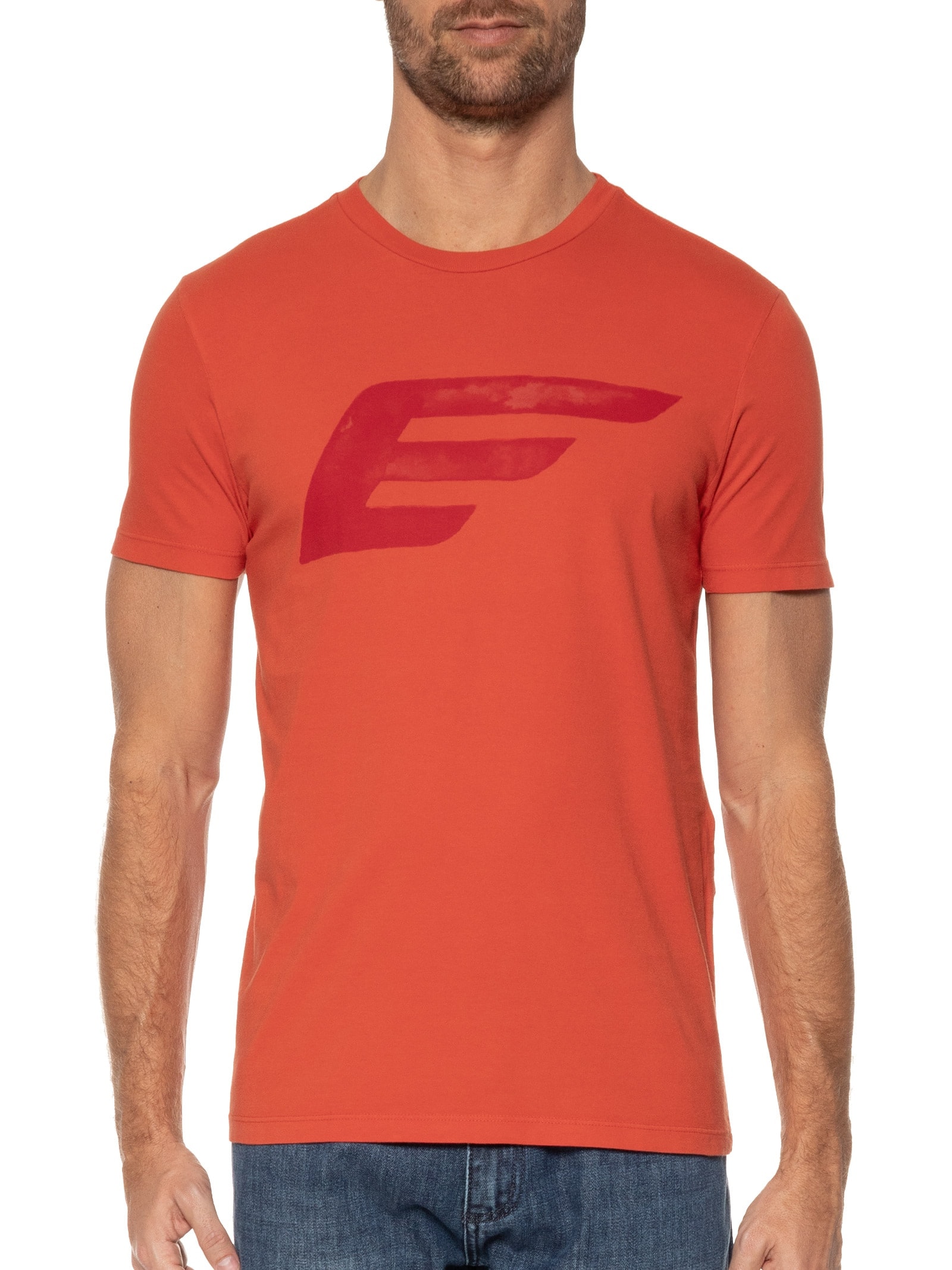 Camiseta Masculina Cotton Fine Maxi Easa Classic Manga Curta Vermelho Ellus