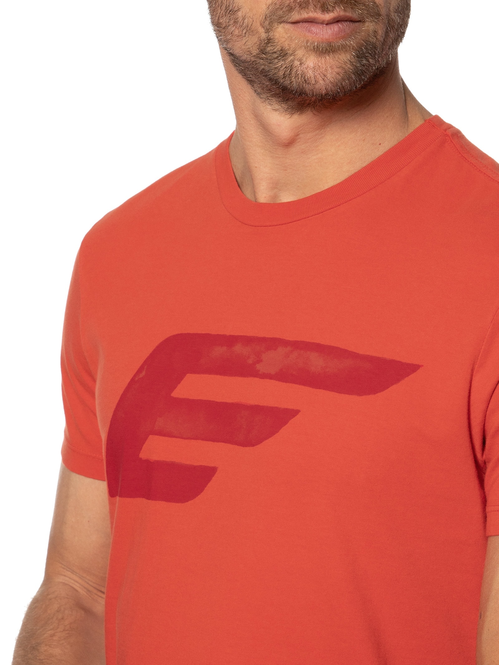 Camiseta Masculina Cotton Fine Maxi Easa Classic Manga Curta Vermelho Ellus