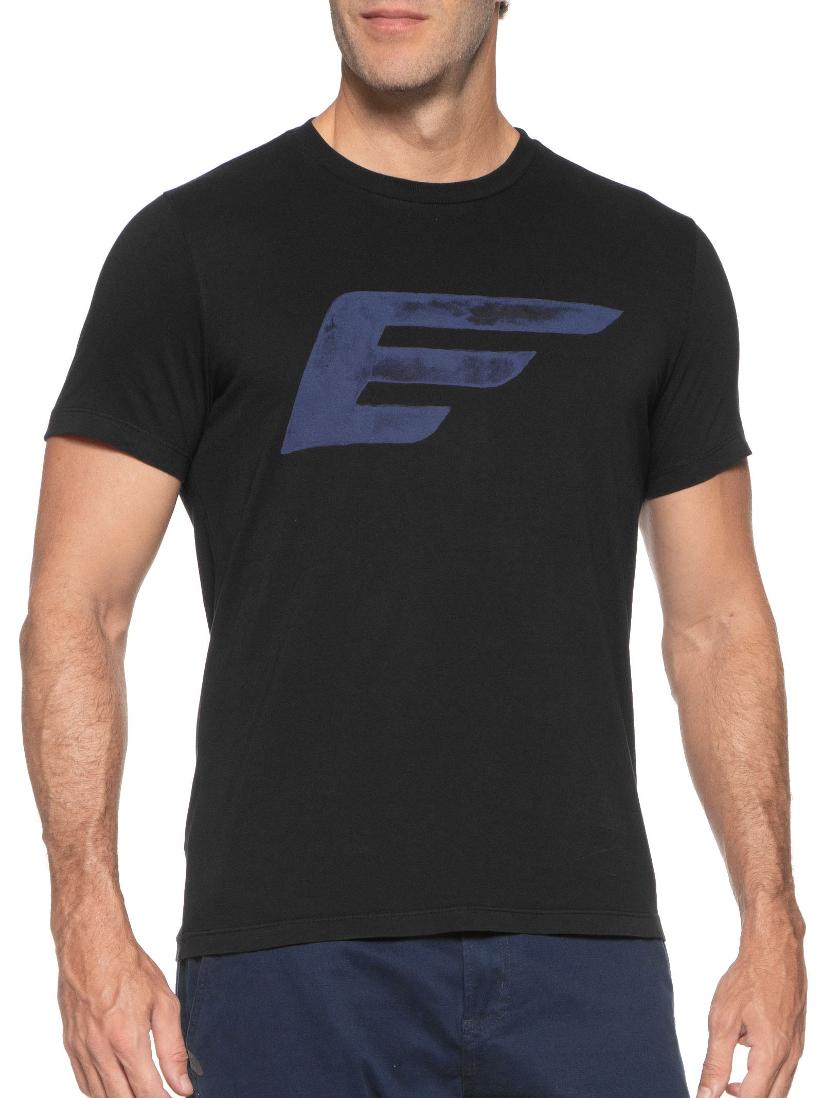 Camiseta Masculina Cotton Fine Maxi Easa Classic Preto Ellus