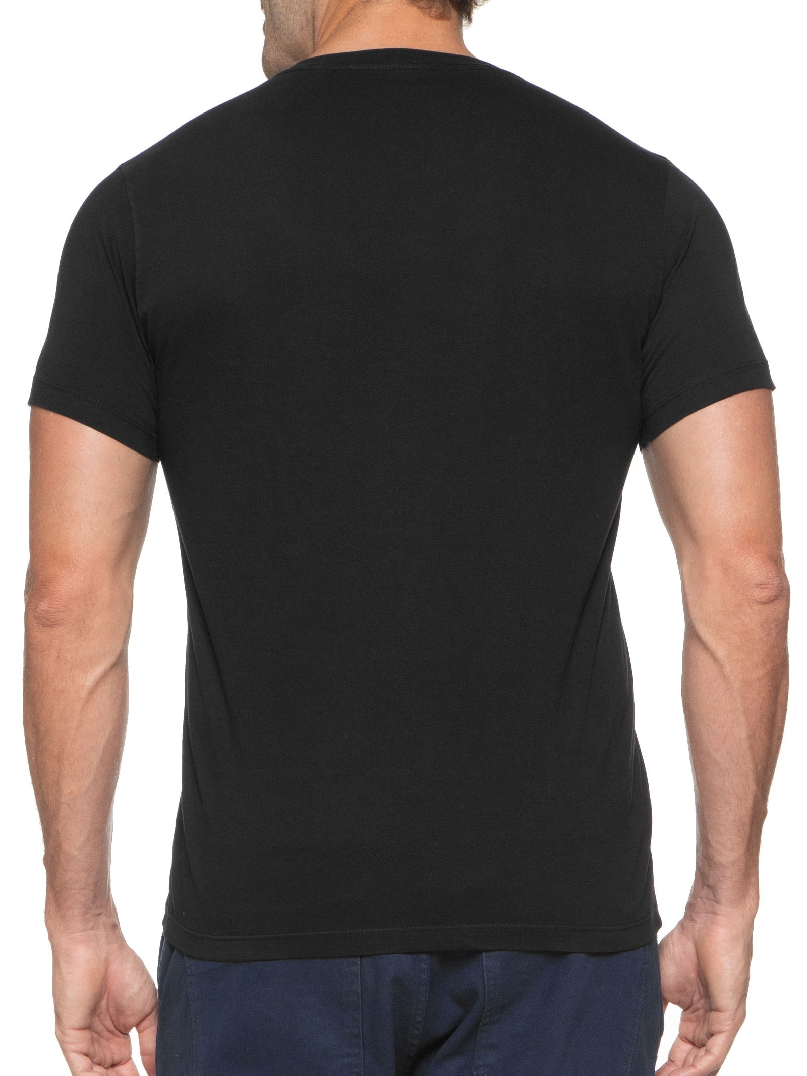 Camiseta Masculina Cotton Fine Maxi Easa Classic Preto Ellus