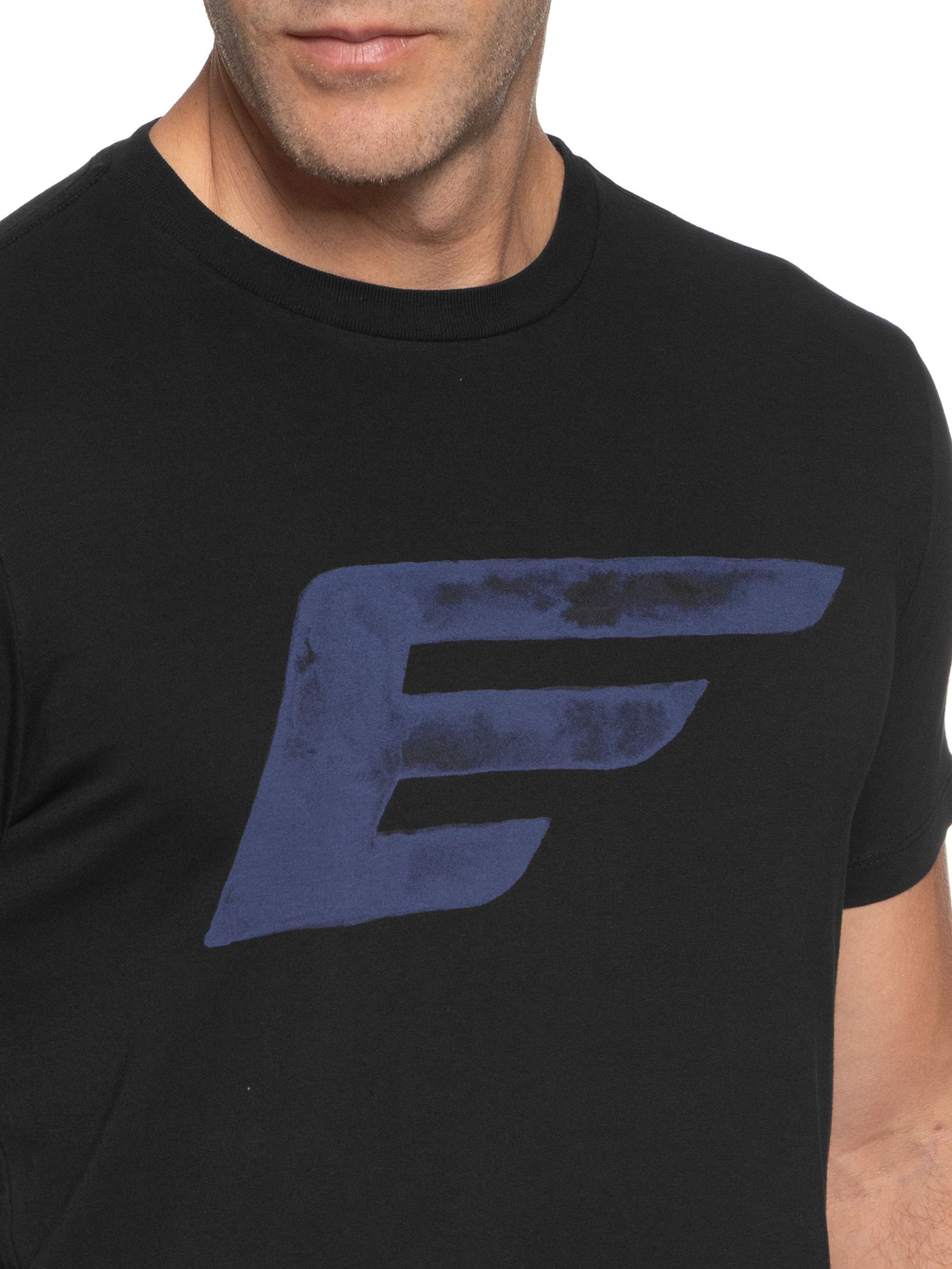 Camiseta Masculina Cotton Fine Maxi Easa Classic Preto Ellus