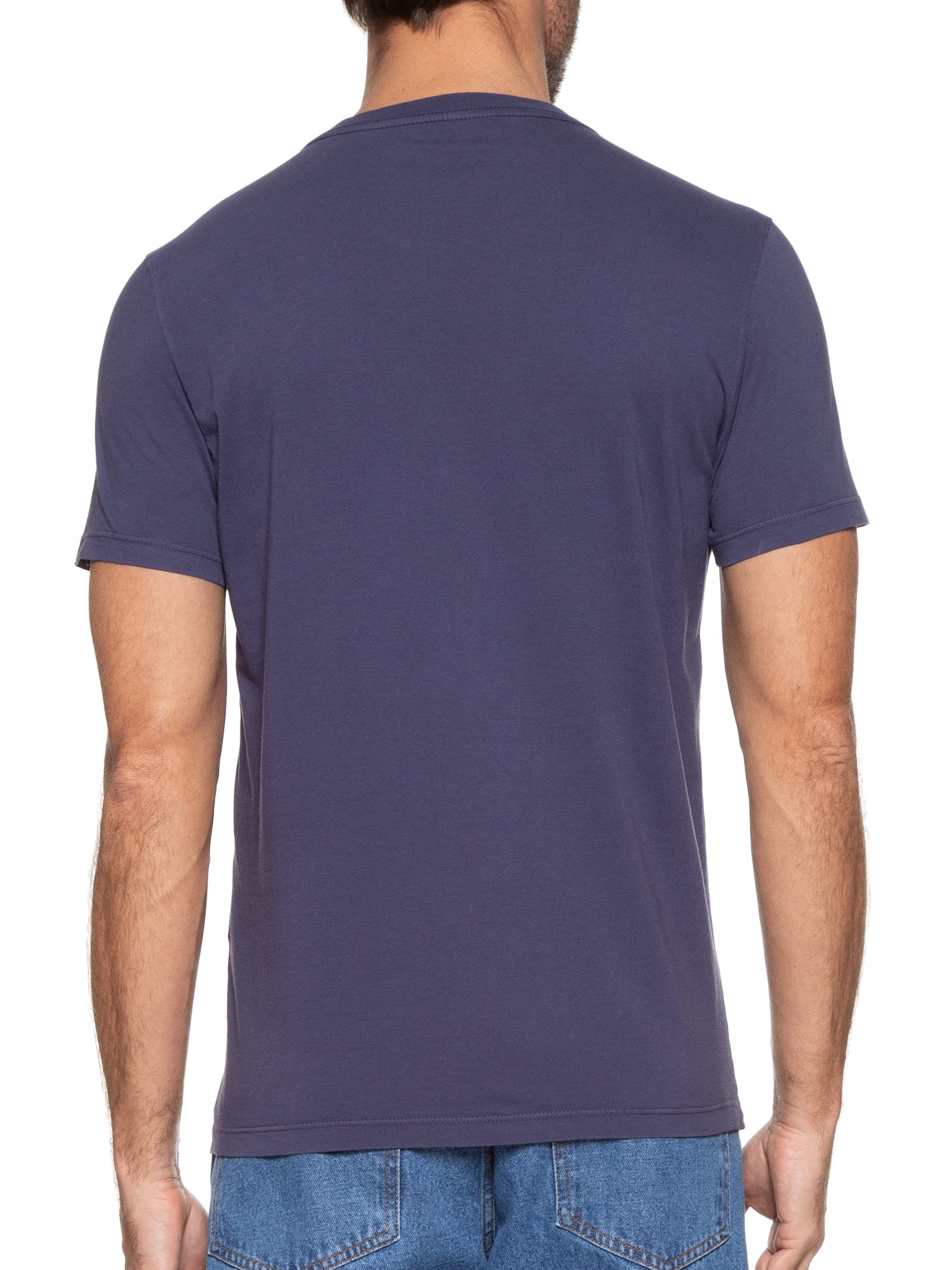 Camiseta Masculina Cotton Fine Maxi Easa Classic Roxo Ellus