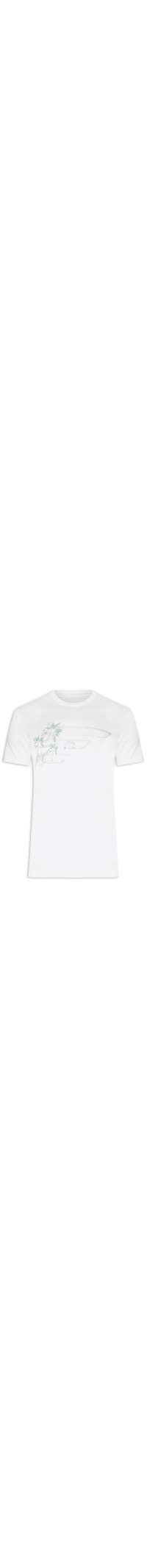 Camiseta Masculina Cotton Fine Maxi Easa Trees Classic Mc - Branco