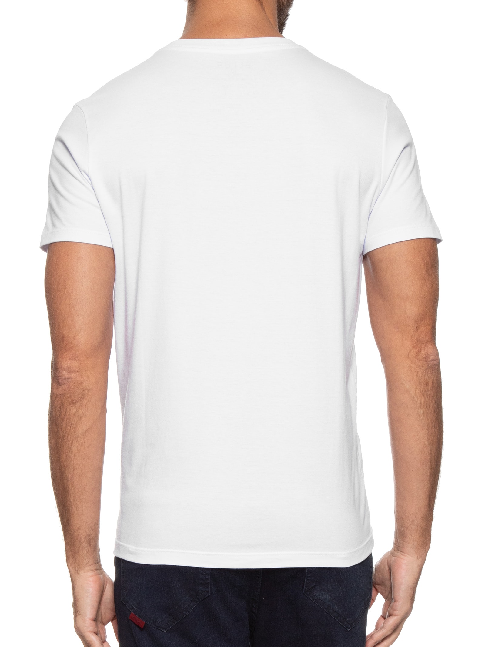 Camiseta Masculina Cotton Fine Orig Classic Branco Ellus