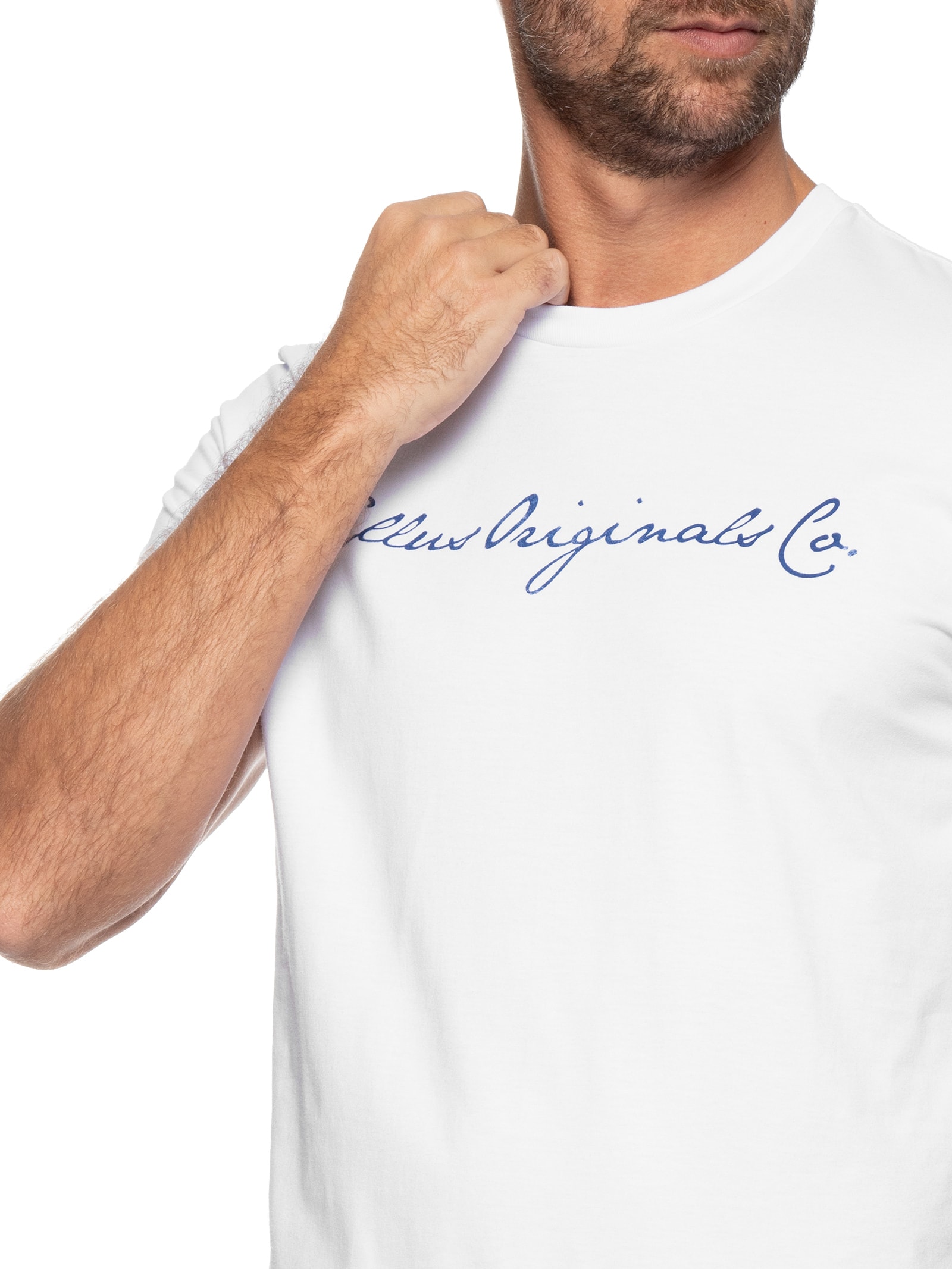 Camiseta Masculina Cotton Fine Orig Classic Branco Ellus