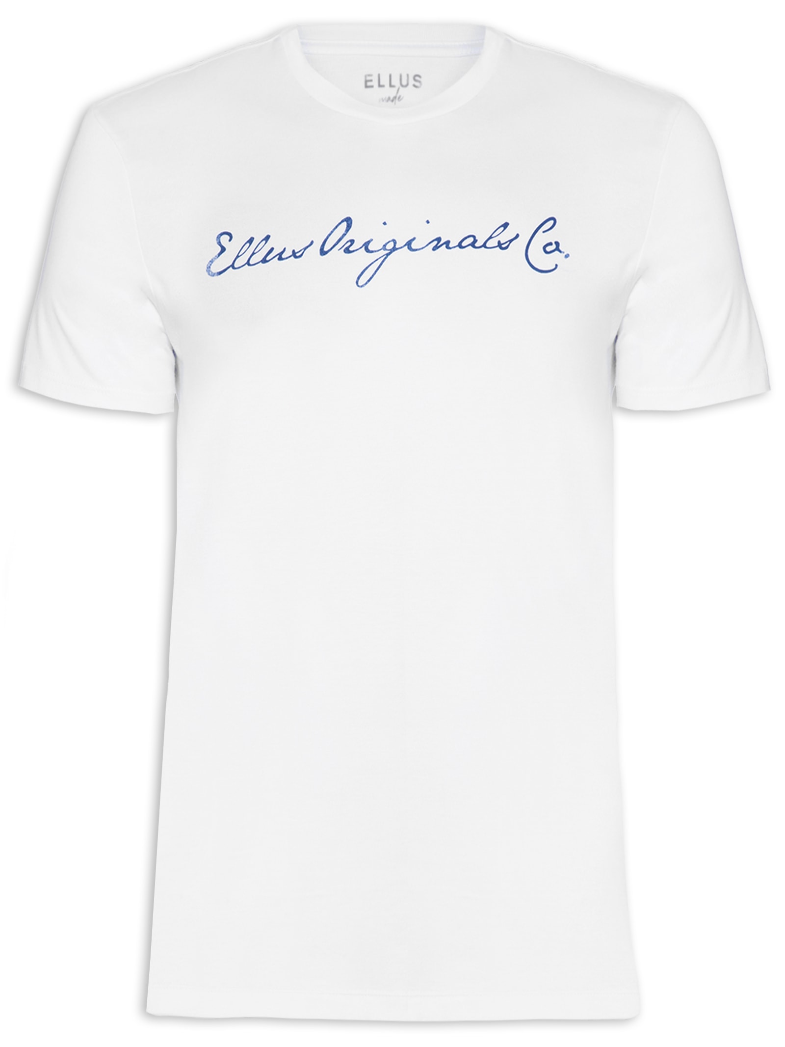 Camiseta Masculina Cotton Fine Orig Classic Branco Ellus