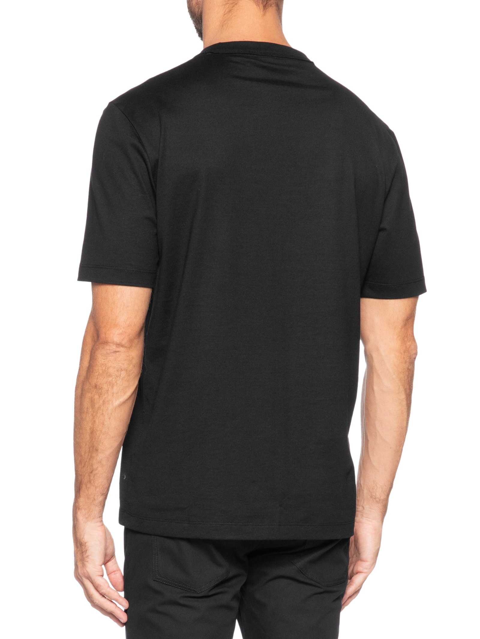 Camiseta Masculina Cotton Jersey H-Taut 15 Preto Boss