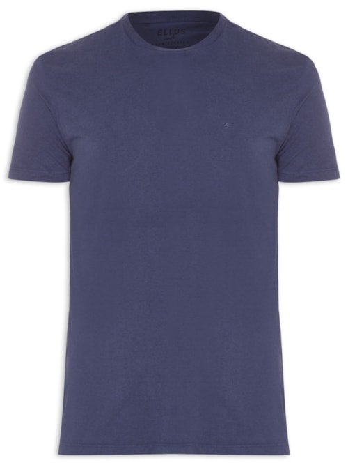 Camiseta Masculina Cotton Melange Easa Classic Manga Curta – Azul
