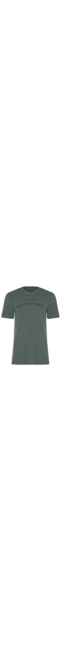 Camiseta Masculina Cotton Overdyed Rockstar Classic - Verde