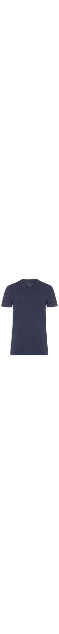 Camiseta Masculina Cotton Premium V - Azul