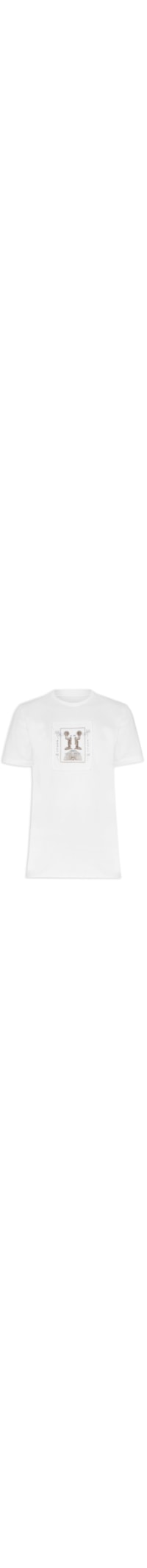 Camiseta Masculina Cotton Trace Manga Curta - Branco
