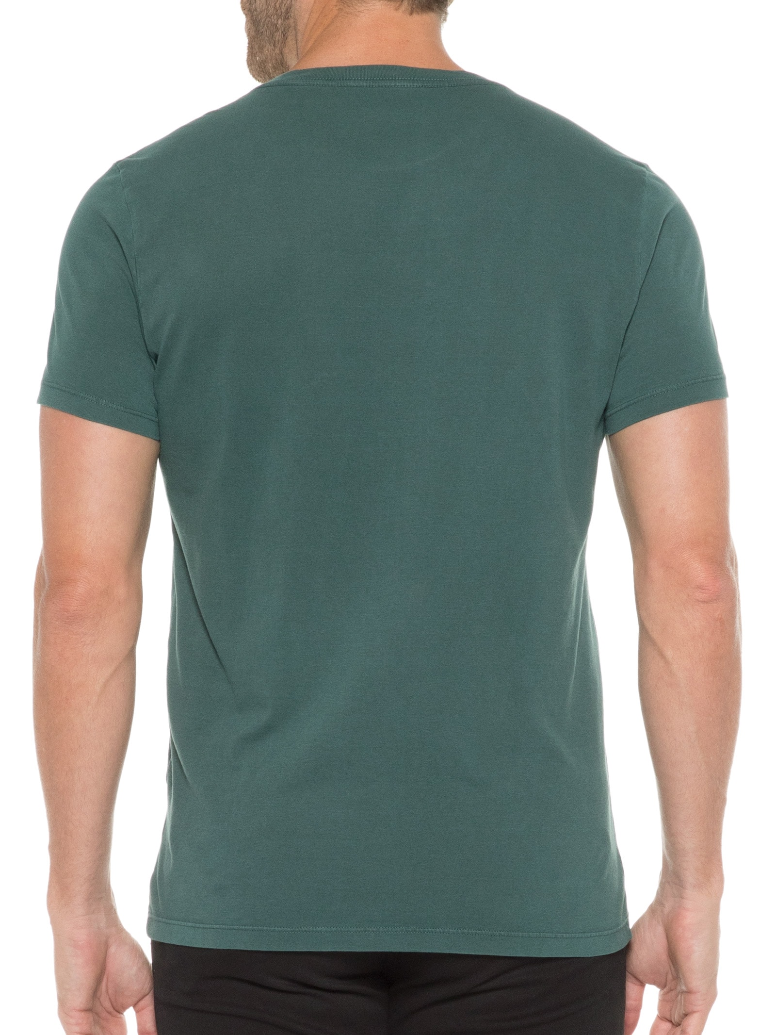 Camiseta Masculina Cotton Washed Guitar Classic Verde Ellus