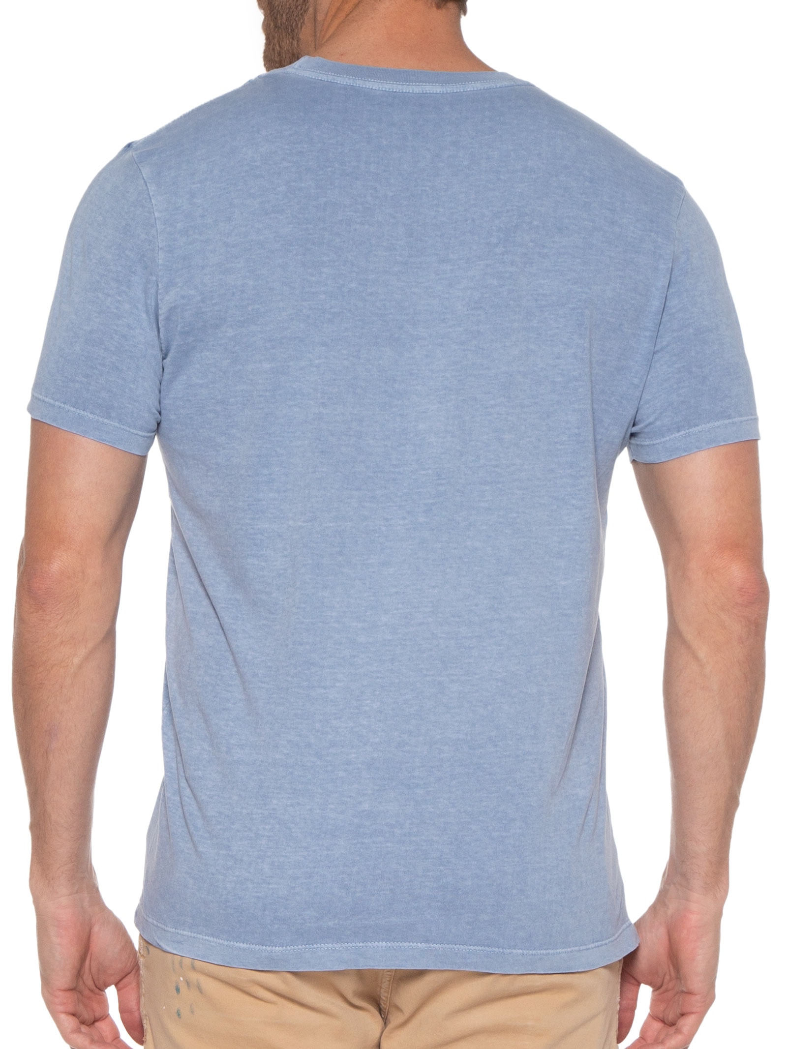 Camiseta Masculina Cotton Washed Surf Edition Classic Mc Azul Ellus