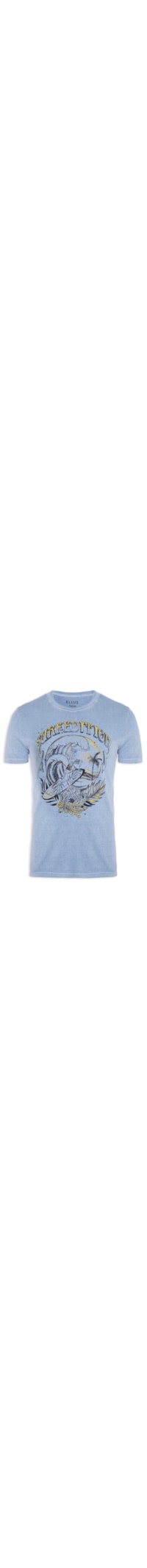 Camiseta Masculina Cotton Washed Surf Edition Classic Mc - Azul