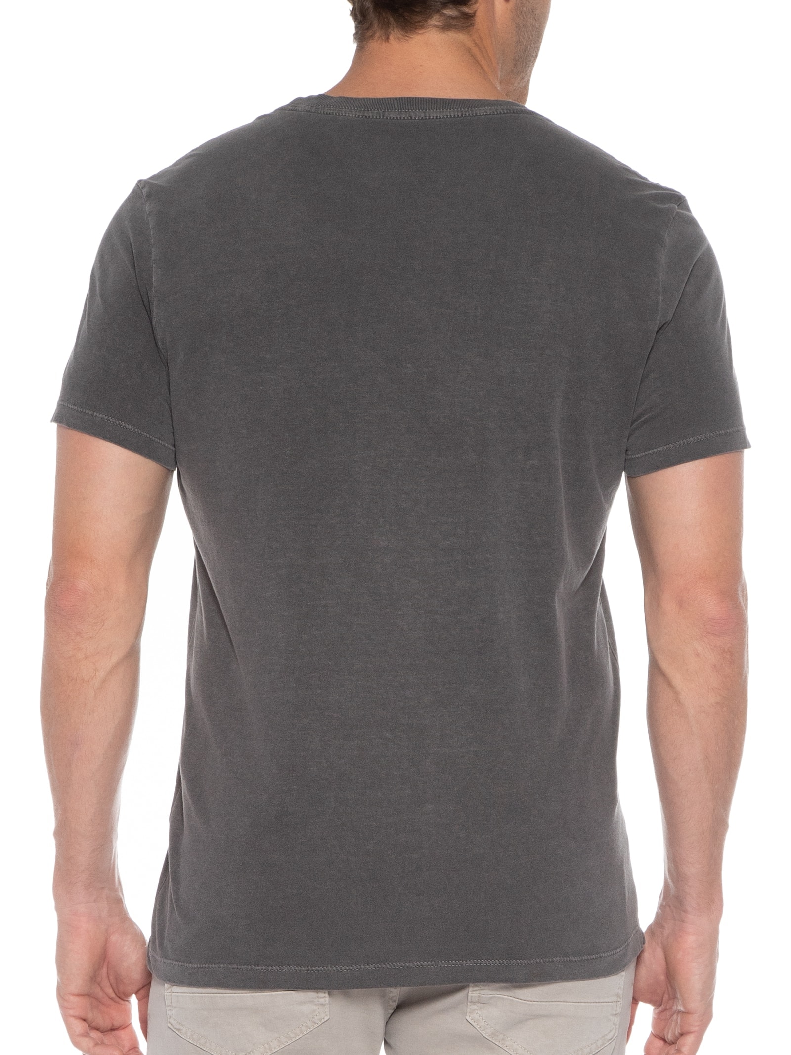 Camiseta Masculina Cotton Washed Surf Edition Classic Mc Cinza Ellus