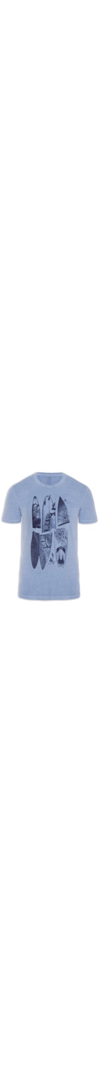 Camiseta Masculina Cotton Washed Surfboard Classic - Azul
