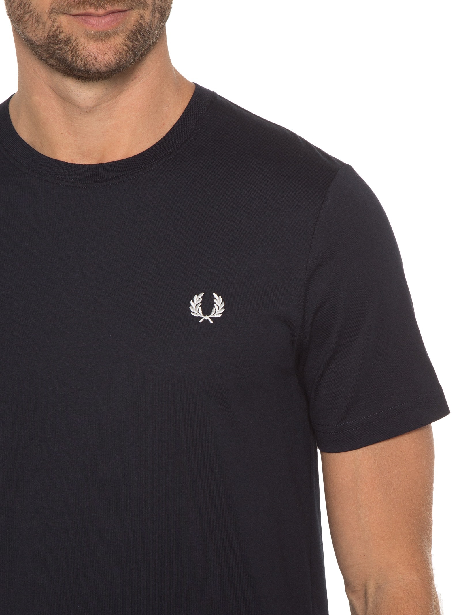 Camiseta Masculina Crew Neck Azul Fred Perry