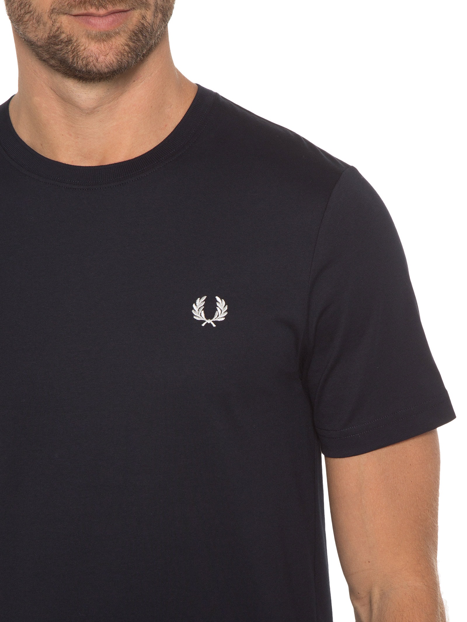 Camiseta Masculina Crew Neck Azul Fred Perry