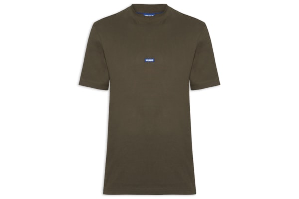 Camiseta Masculina Crew Neck Blue Logo Nieros - Marrom