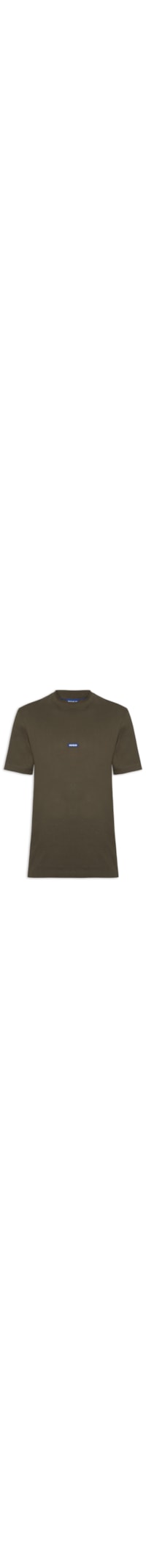 Camiseta Masculina Crew Neck Blue Logo Nieros - Marrom