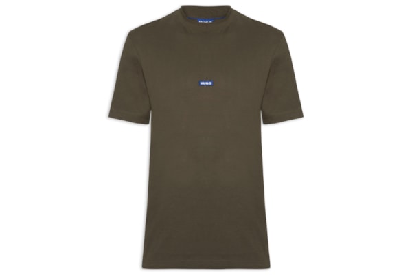 Camiseta Masculina Crew Neck Blue Logo Nieros - Marrom