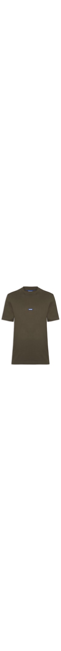 Camiseta Masculina Crew Neck Blue Logo Nieros - Marrom