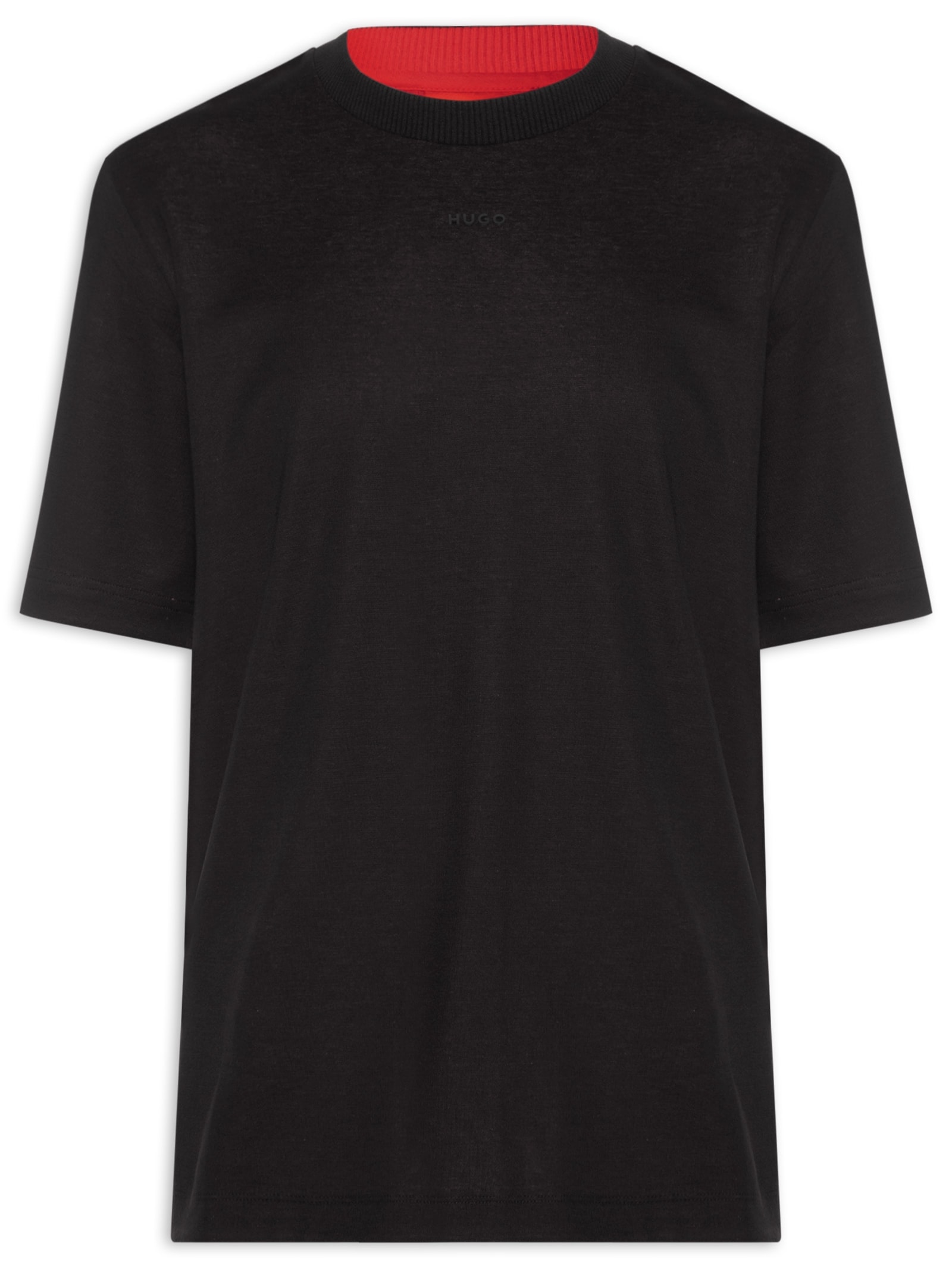 Camiseta Masculina Crew Neck Daneon Preto Hugo