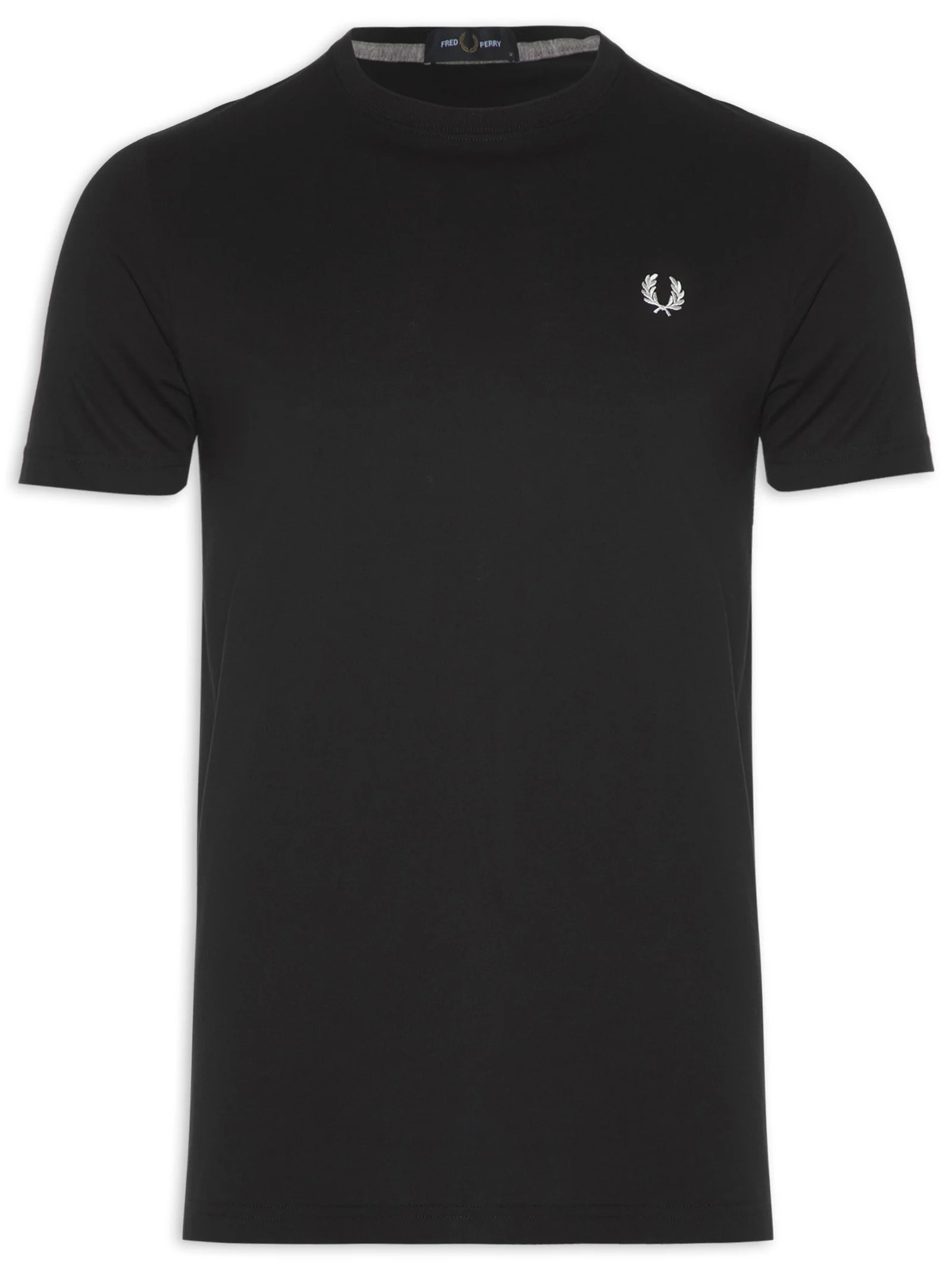 Camiseta Masculina Crew Neck Preto Fred Perry