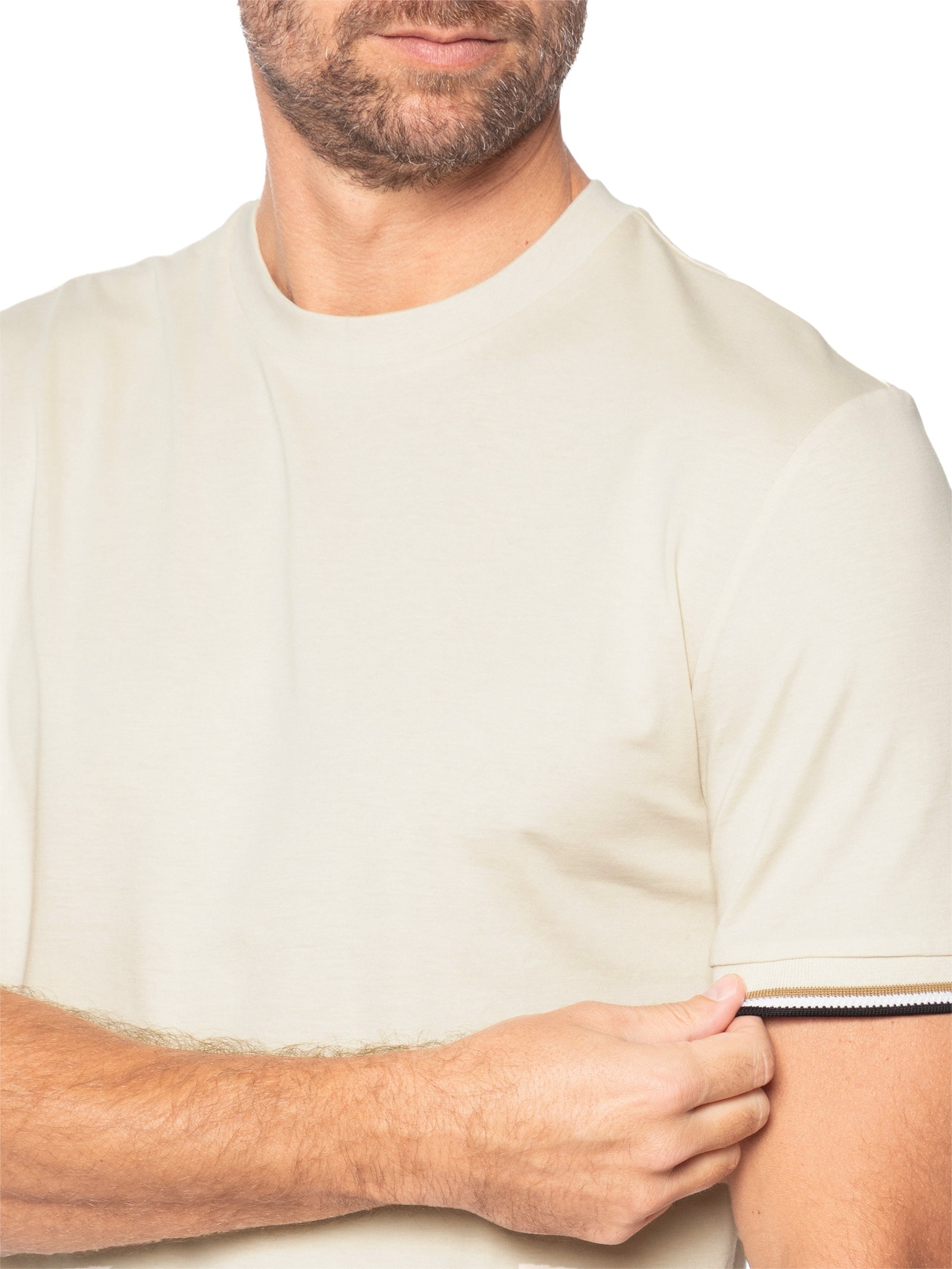 Camiseta Masculina Crew Neck Thompson 04 Branco Boss
