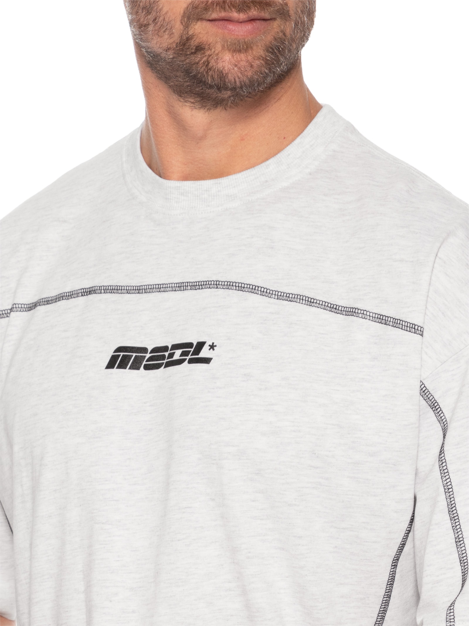 Camiseta Masculina Cropped Fit Graphic Branco Cotton On