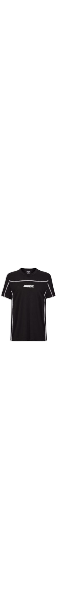 Camiseta Masculina Cropped Fit Graphic - Preto