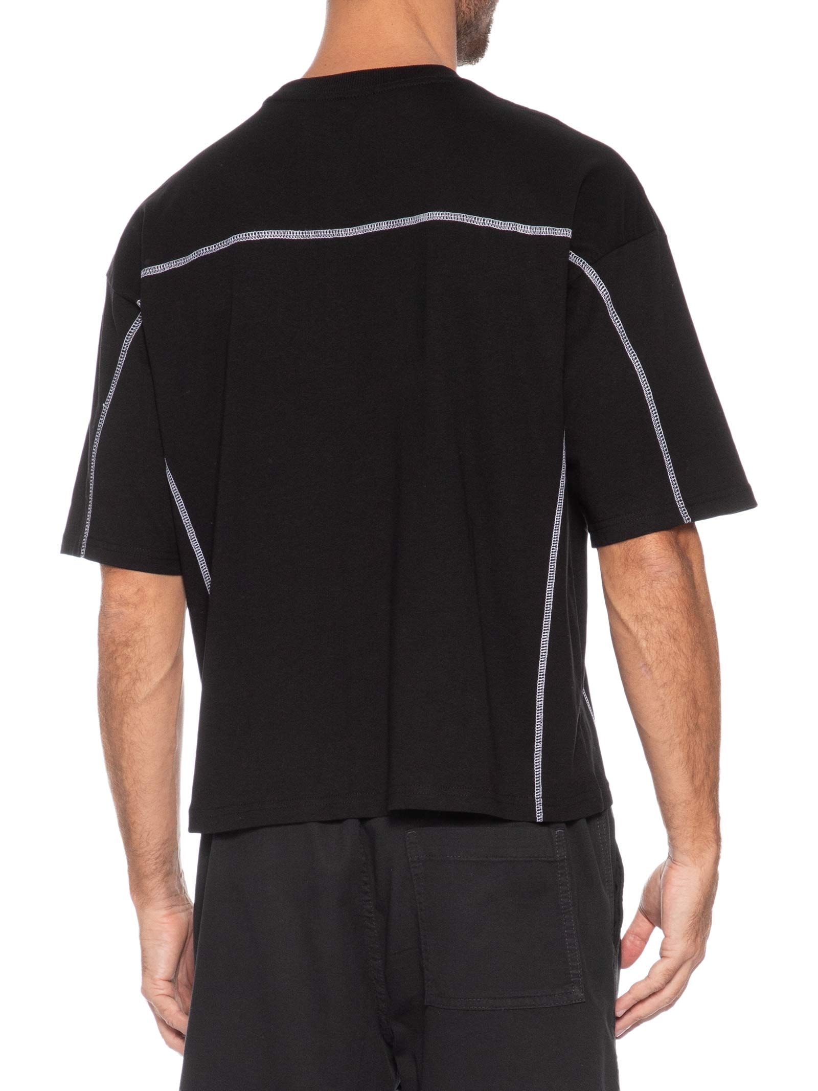 Camiseta Masculina Cropped Fit Graphic Preto Cotton On