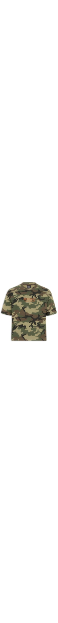Camiseta Masculina Cropped Fit Graphic - Verde