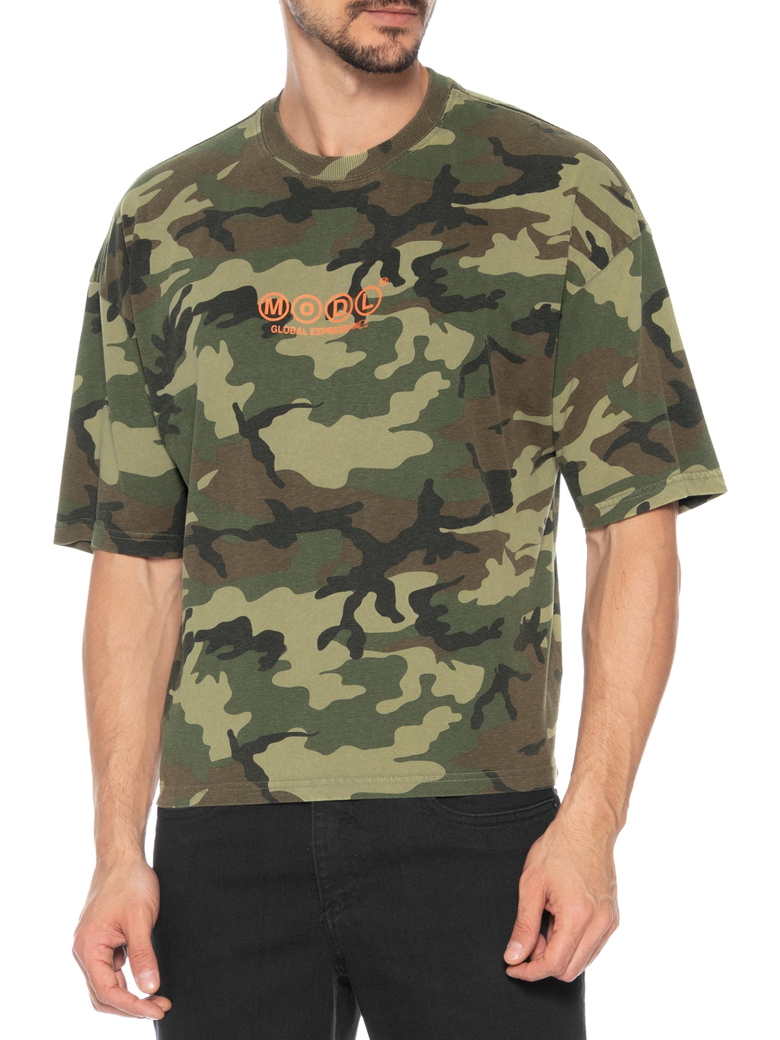 Camiseta Masculina Cropped Fit Graphic Verde Cotton On