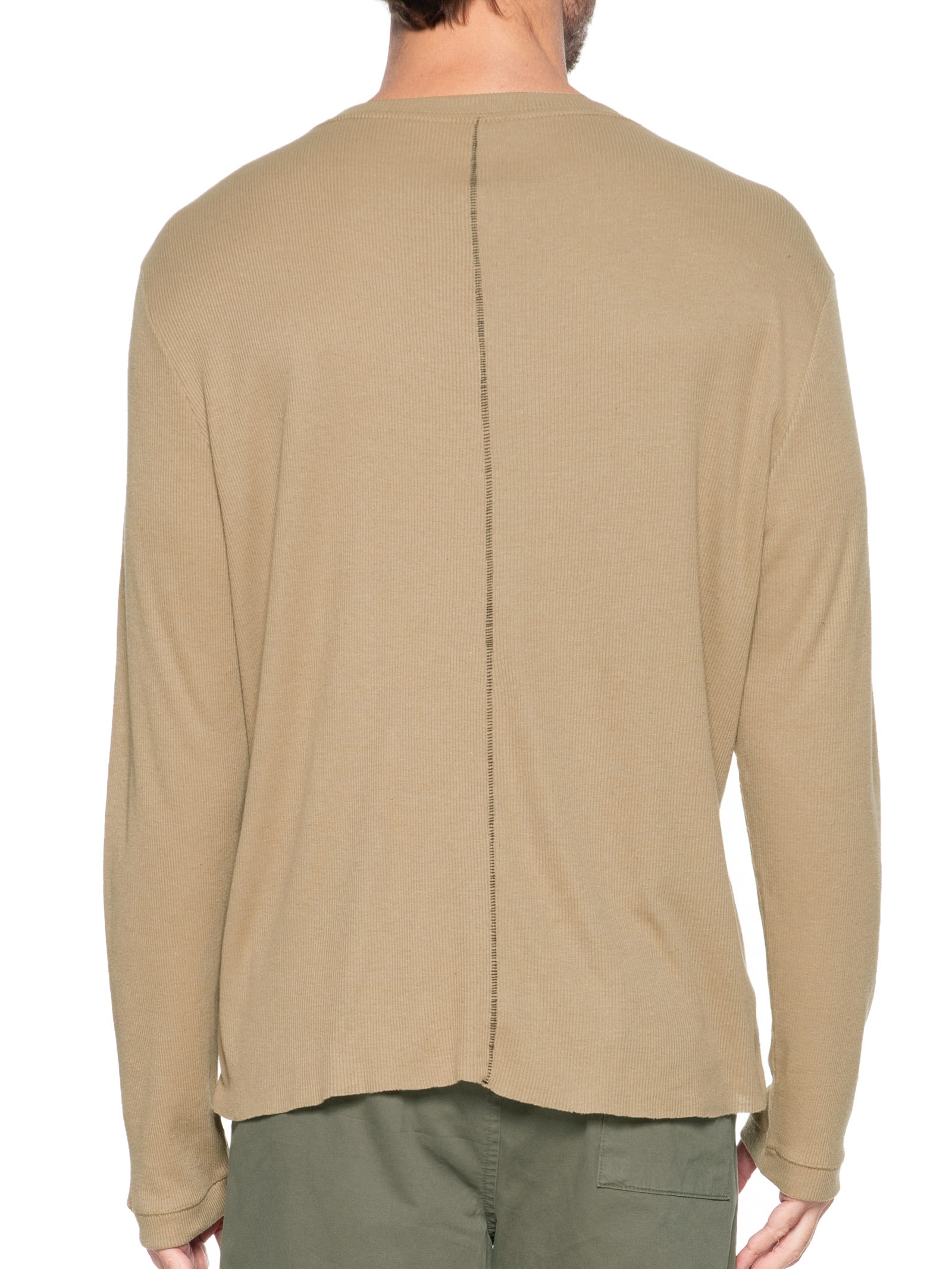 Camiseta Masculina Cutback Manga Longa Bege Osklen