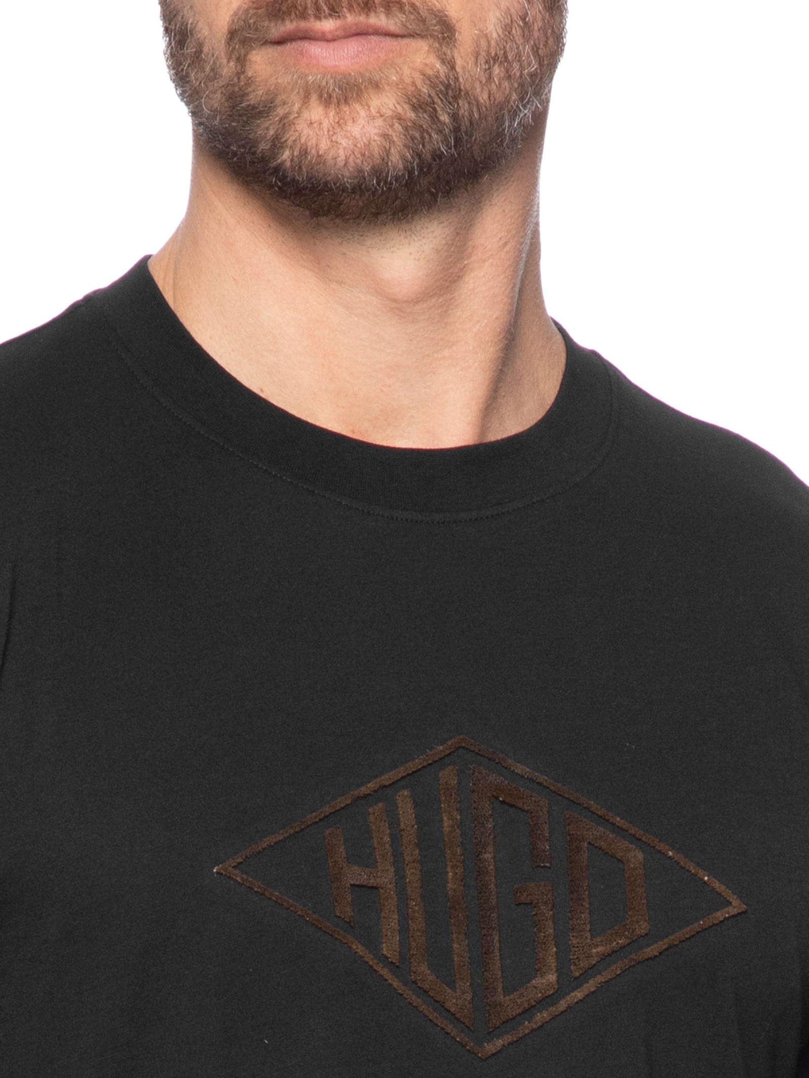 Camiseta Masculina Dalendi Preto Hugo