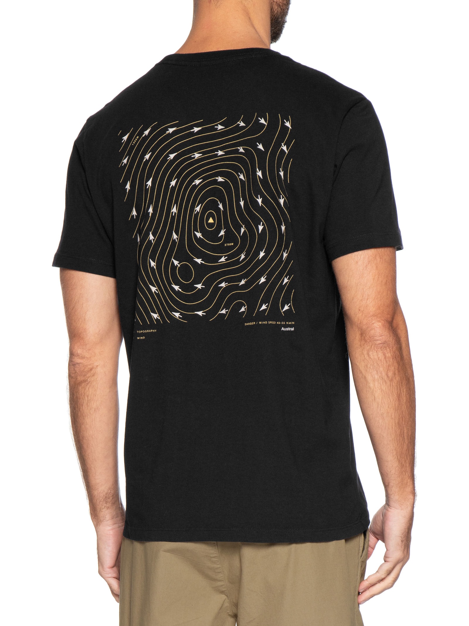 Camiseta Masculina Dander Preto Austral