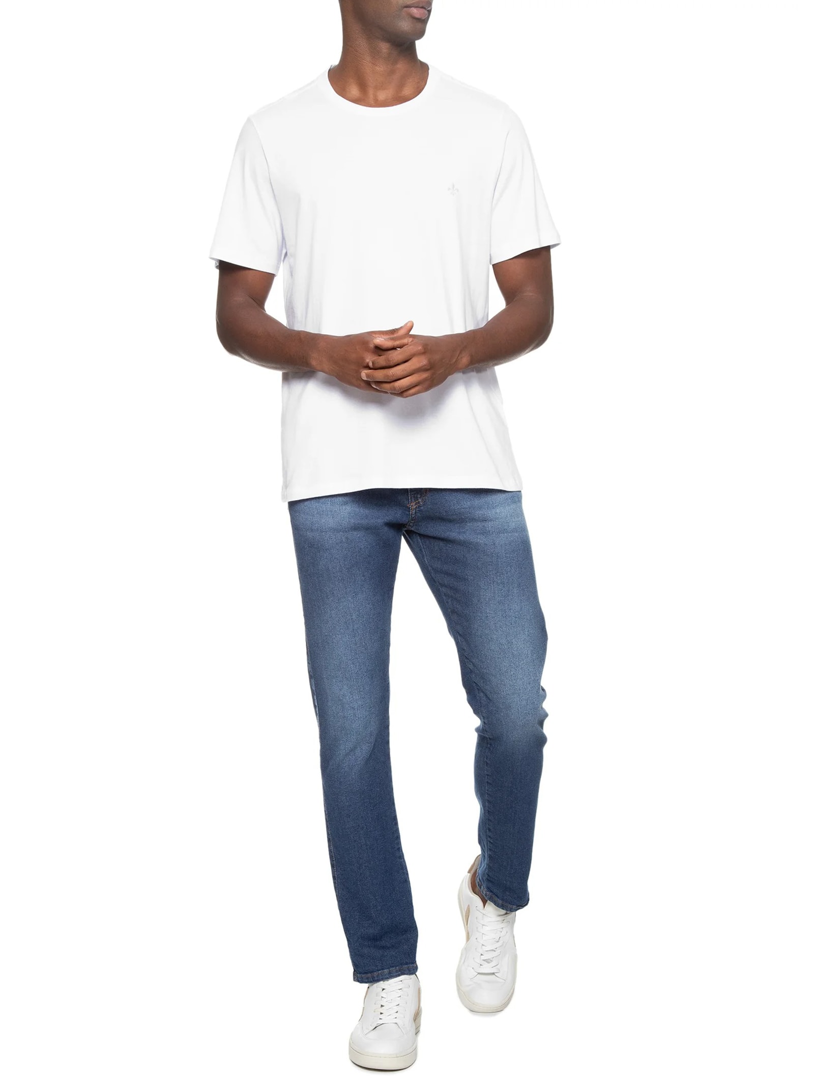 Camiseta Masculina DC Básica Essenti Branco Dudalina