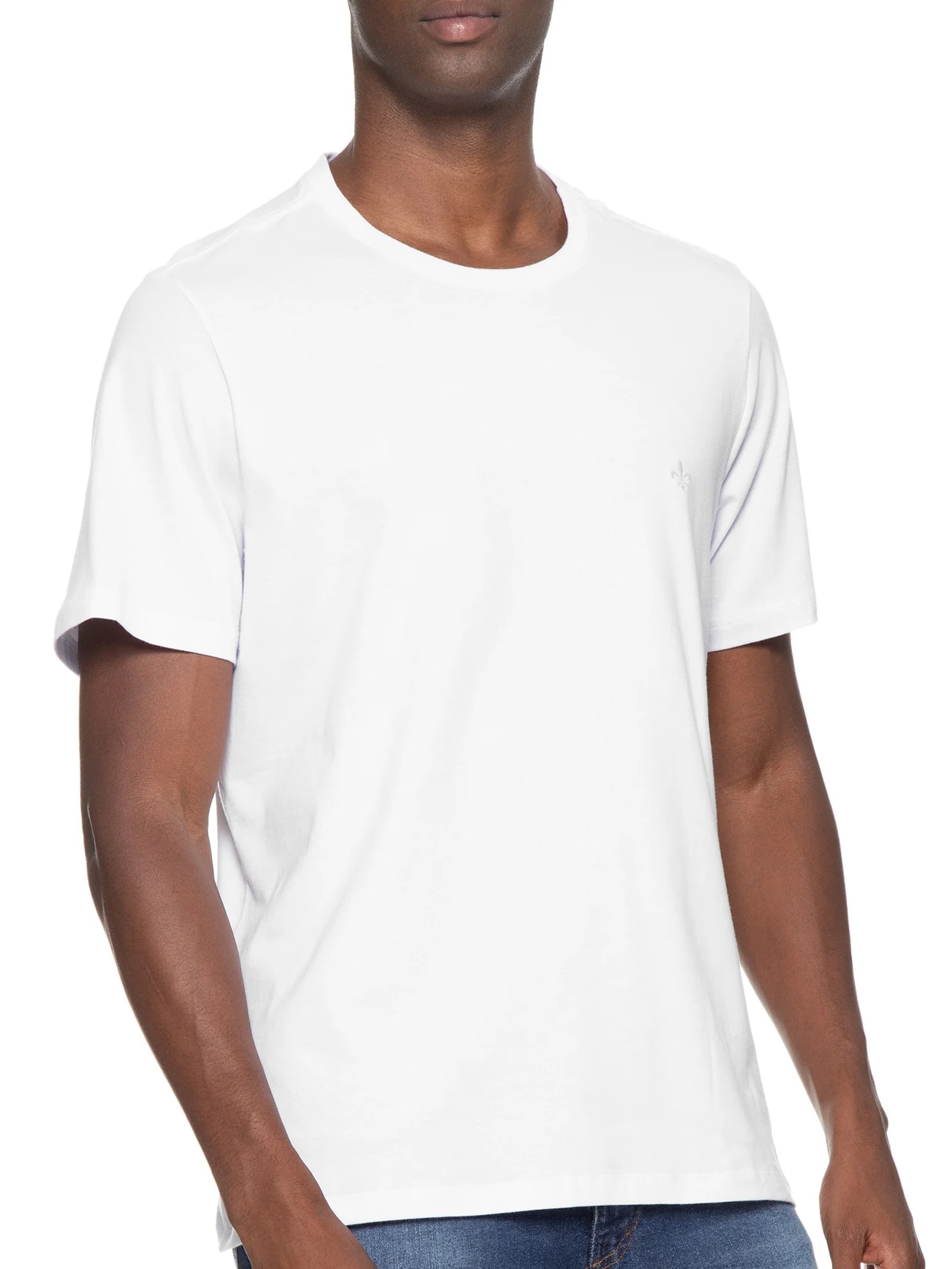 Camiseta Masculina DC Básica Essenti Branco Dudalina