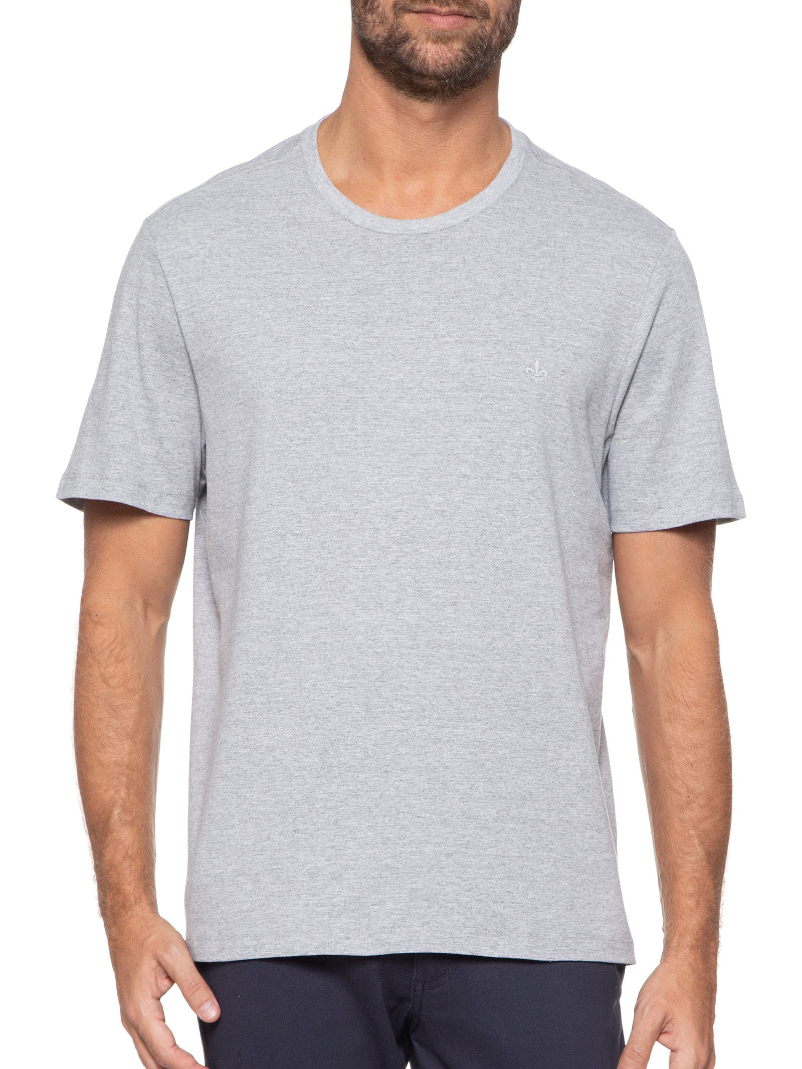 Camiseta Masculina Dc Básica Essenti Cinza Dudalina