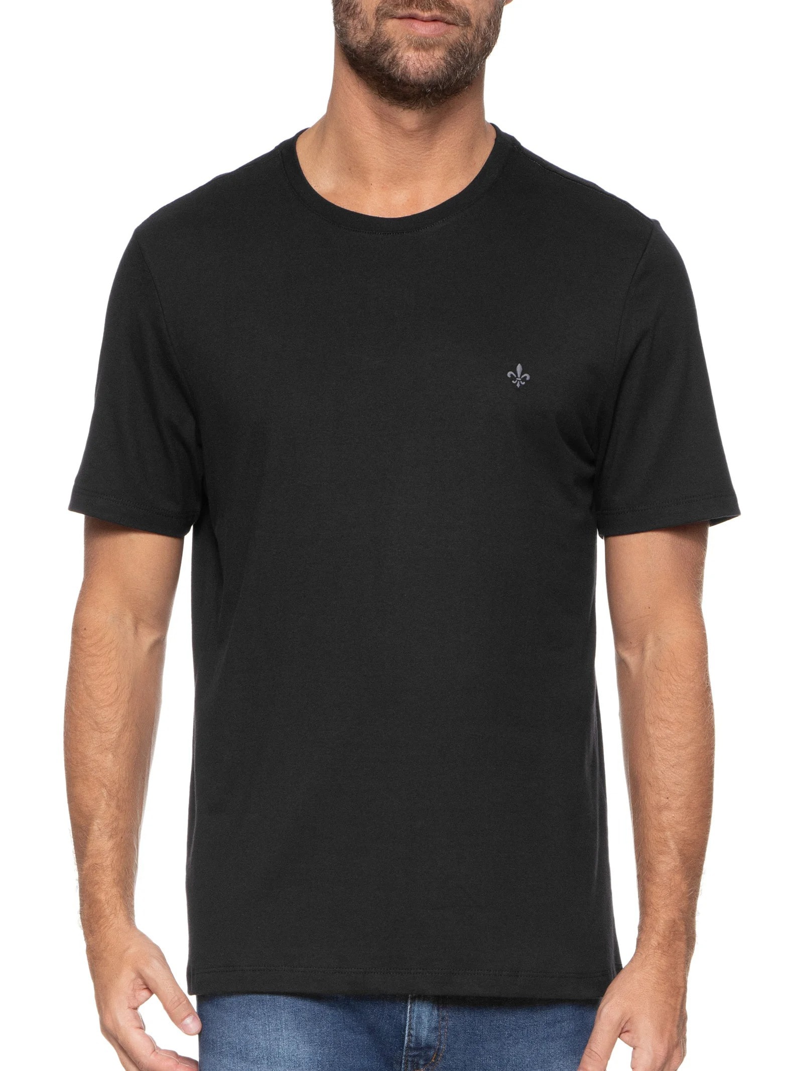 Camiseta Masculina Dc Básica Essenti Preto Dudalina