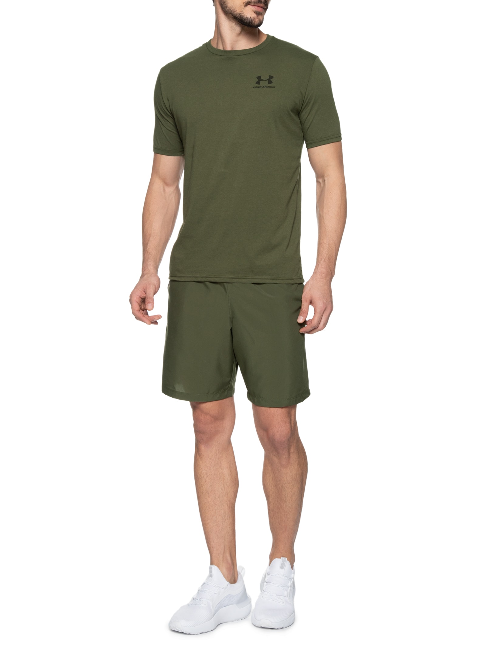Camiseta Masculina De Treino Sportstyle Left - Under Armour - Verde