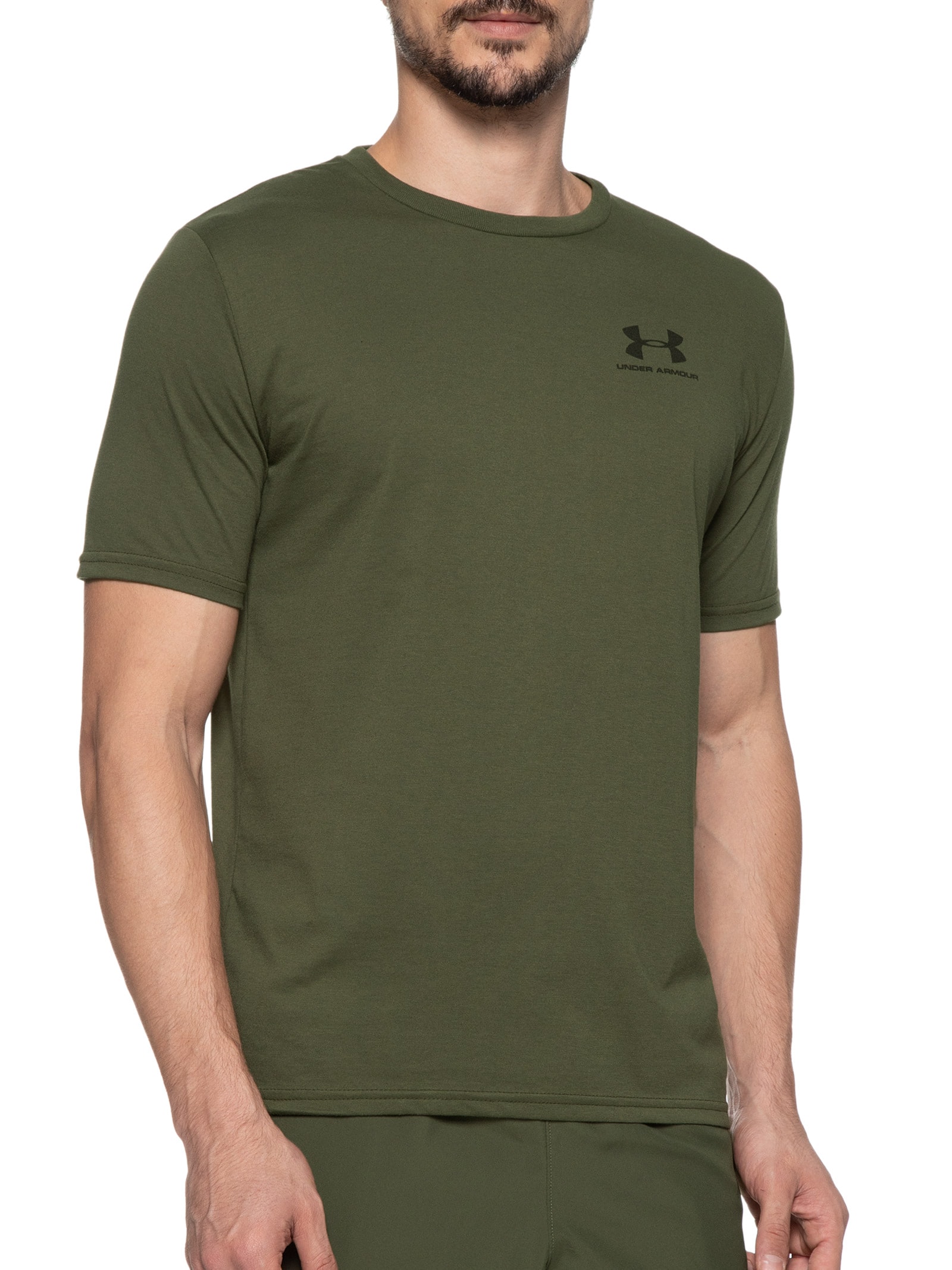 Camiseta Masculina De Treino Sportstyle Left - Under Armour - Verde